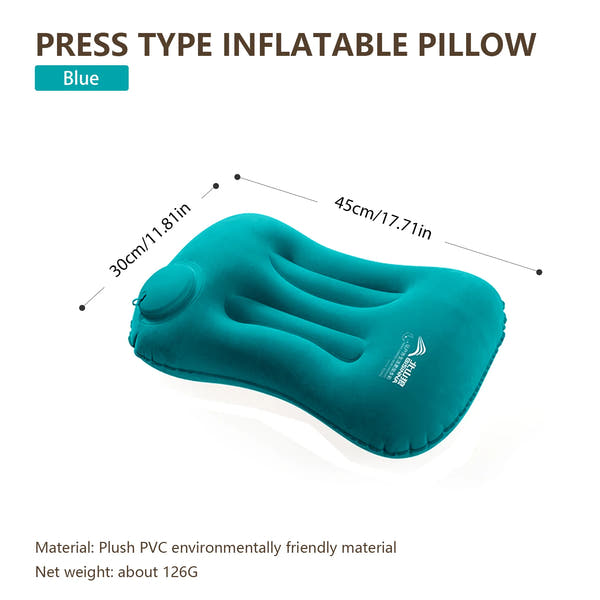 BISINNA Ultralight Camping Pillow – Inflatable Neck & Back Support