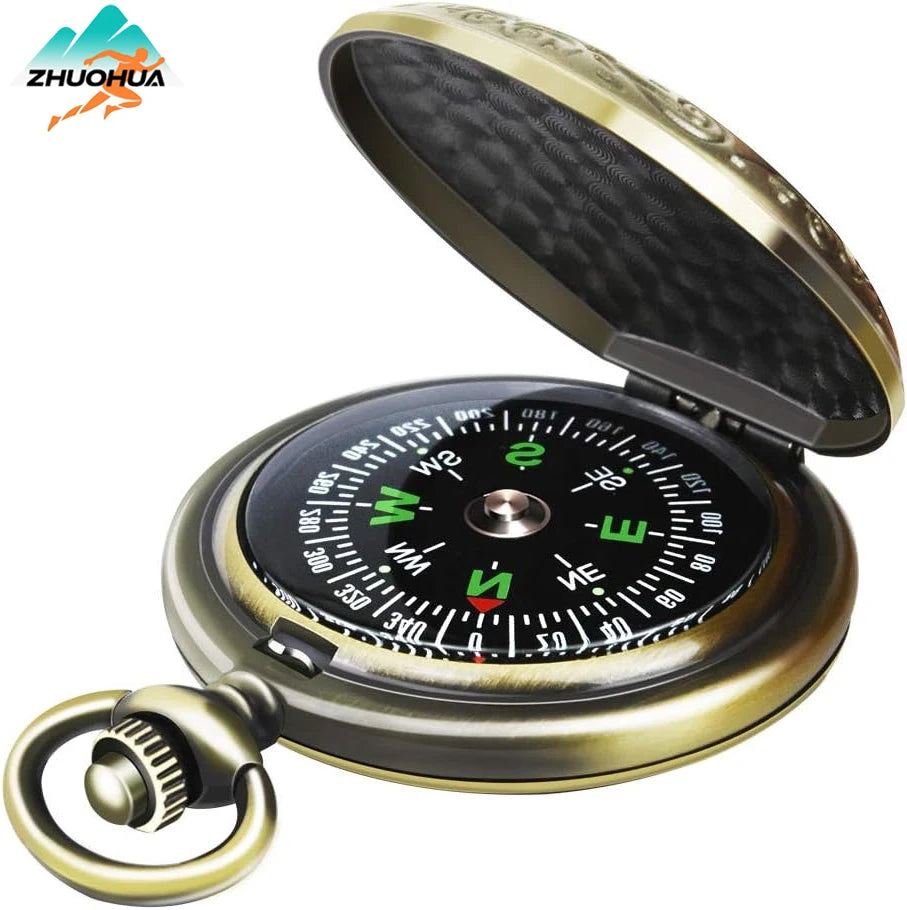 ZHUOHUA Ultralight Hiking Compass – Easy Navigation for Camping Trips