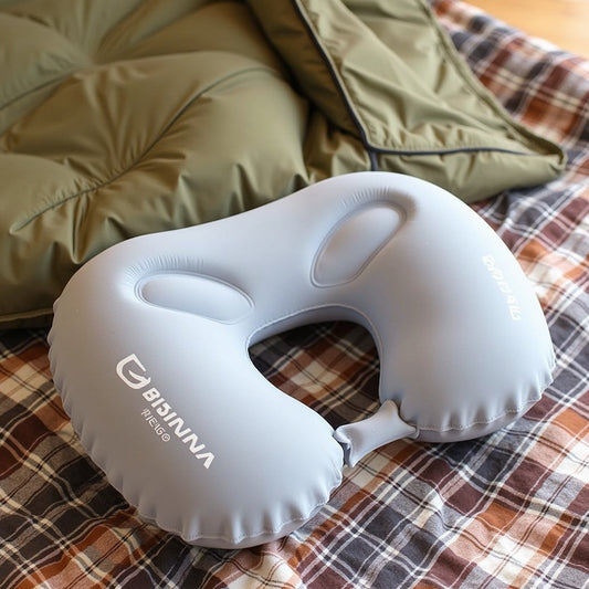 BISINNA Ultralight Camping Pillow – Inflatable Neck & Back Support